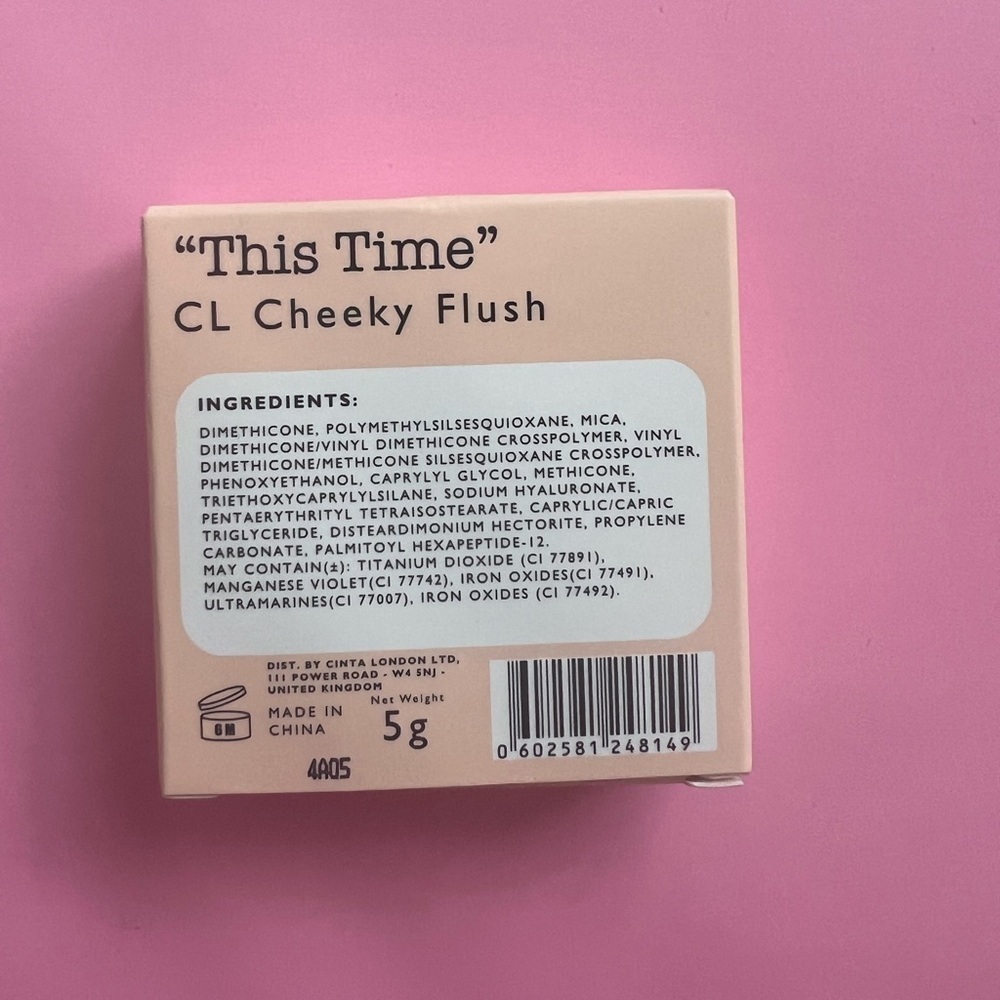 Cinta London Cheeky Flush Blush in “This Time” - Picture 3 of 3